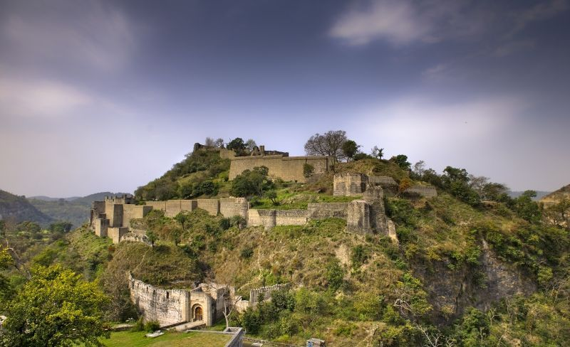 Ancient walls of Kangra Fort Himachal Pradesh
