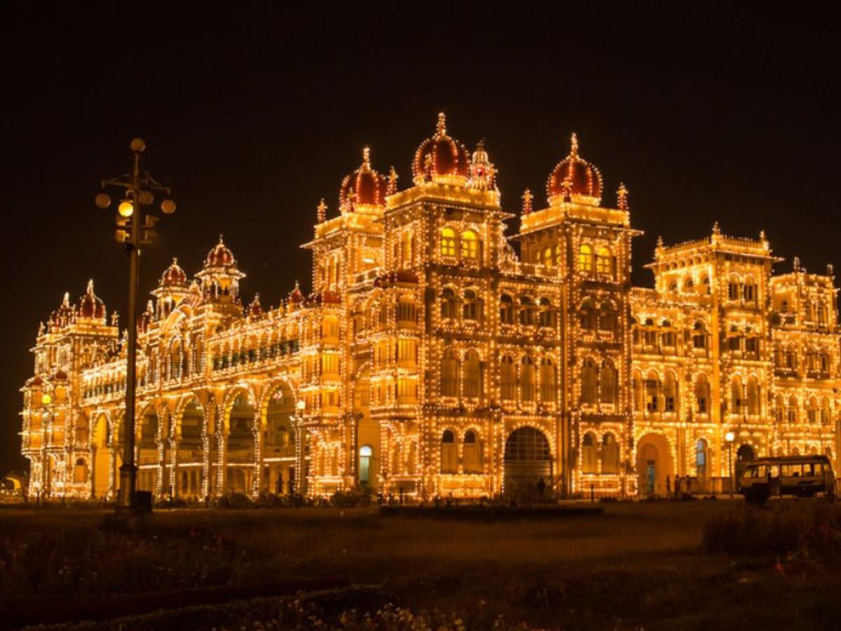 Mysore Palace interior Durbar Hall